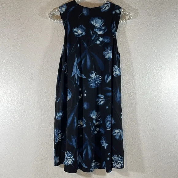 RVCA Baby Doll Blue Floral Sleeveless Shunter Mini Tank Dress Size Small NEW - Picture 5 of 10
